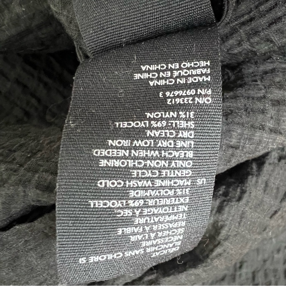 Cos Button Down Oversized Light Weight Black Top … - image 8